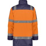 Dassy - Limasol - Hogezichtbaarheidsparka - Fluo-Oranje/Marineblauw