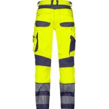 Dassy - Minnesota Stretch - Hogezichtbaarheidsbroek - Fluogeel/Marineblauw