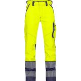 Dassy - Minnesota Stretch - Hogezichtbaarheidsbroek - Fluogeel/Marineblauw