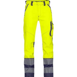 Dassy - Minnesota Stretch - Hogezichtbaarheidsbroek - Fluogeel/Marineblauw