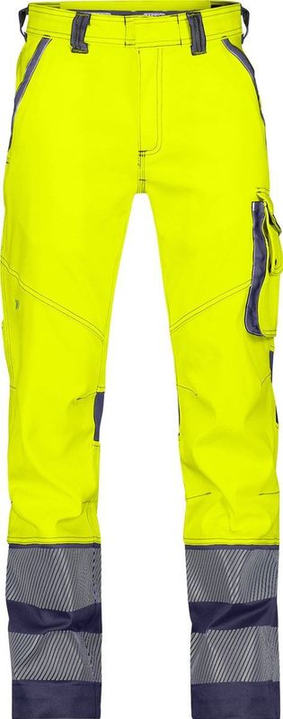 Dassy - Minnesota Stretch - Hogezichtbaarheidsbroek - Fluogeel/Marineblauw