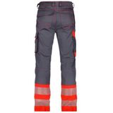 Dassy - Princeton Stretch - Hogezichtbaarheidsbroek - Cementgrijs/Fluogeel