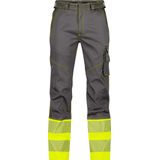 Dassy - Princeton Stretch - Hogezichtbaarheidsbroek - Cementgrijs/Fluogeel