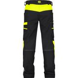Dassy - Hong Kong - Werkbroek - Zwart/Fluogeel - Stretch