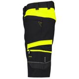 Dassy Manilla Werkshort met stretch Zwart/Fluogeel maat 42