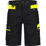 Dassy Manilla Werkshort met stretch Zwart/Fluogeel maat 42