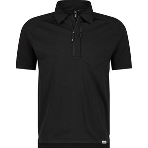 Dassy - Vivid Madidi - Polo - Zwart - Reflecterende Details, Korte Ritssluiting, Zijsplitten