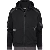 Dassy Lunax Hoodie Zwart/Antracietgrijs maat 3XL