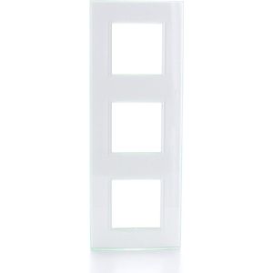 Bticino - Livinglight - Afdekplaat - Aqua - Geschikt voor 3 Modules