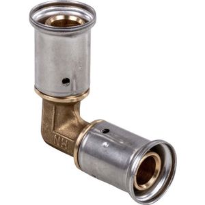Henco pers kniekoppeling 90deg 20mm