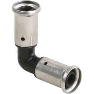 Henco - 1PK Knie - 16 mm - RVS - PVDF - EPDM O-ring