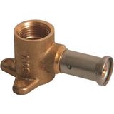 Henco - Muurplaat - Messing - 16x1/2 Binnendraad Kort - 2P-1604K