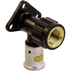 Henco gas pers muurplaat 1/2"x20mm hoog
