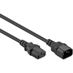 Procab CAB480 C13 - C14 stroomkabel voor UPS/PDU - 3x 1,5mm / zwart - 5 meter