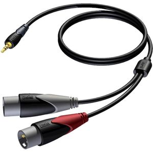 Procab - CLA712 - audiokabel - 3 meter - 2x XLR (m) - 3,5mm Jack (m)