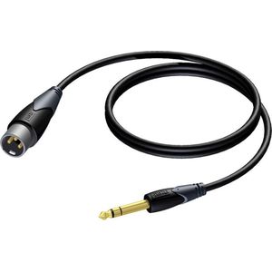 Procab - CLA724 - Audiokabel - Zwart - 1,5 Meter