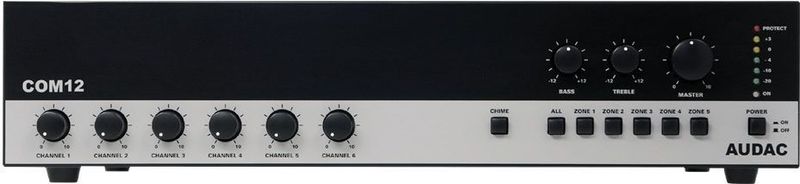 Audac - COM12MKII - Versterker & Mixer - 120W - 100V