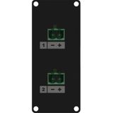 Caymon CASY148/B CASY 1 space luidspreker level 2x 2-pin terminal block to 2-pin terminal block zwart ve