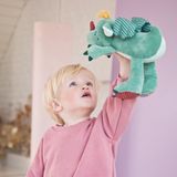 Lilliputiens - Interactief pluche dier Joe de Dragon - Babyspeelgoed - Met beweegbare vleugels en boeiende geluiden - Sensorische stimulatie en motoriek - Gerecycled polyester