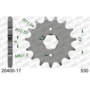 AFAM Standaard stalen tandwiel 20400 - 530