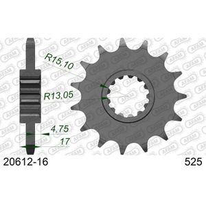 AFAM Standaard stalen tandwiel 20612 - 525
