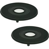 Gietijzer - Onderzetter - Rond - Zwart - 13 cm