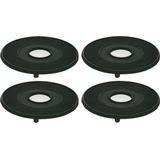 Gietijzer - Onderzetter - Rond - Zwart - 13 cm