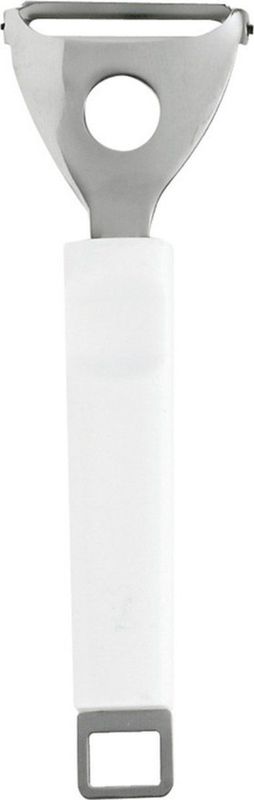 Dunschiller/aardappelschilmesje wit van RVS 17 cm - Groente mesje - Schilmesje