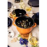 Cosy&Trendy Mosselpan - Oranje - Ø 18 cm - Vaatwasbestendig