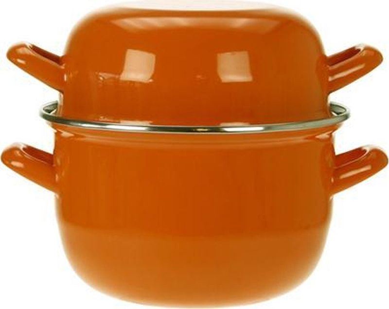 Cosy&Trendy Mosselpan - Oranje - Ø 18 cm - Vaatwasbestendig