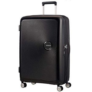 American Tourister Soundbox - Spinner uittrekbare koffer, Zwart (messing zwart), M (67 cm - 81 L)