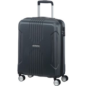 American Tourister Tracklite - Spinner koffer, zwart (Dark Slate)., S (55 cm - 34 L), koffer