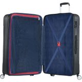 American Tourister Tracklite Spinner koffer, zwart (Dark Slate)., M (67 cm - 82 L), Koffer