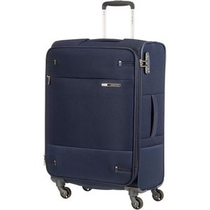 Samsonite Base Boost Spinner 66 Expandable navy blue zachte koffer lichtgewicht koffer