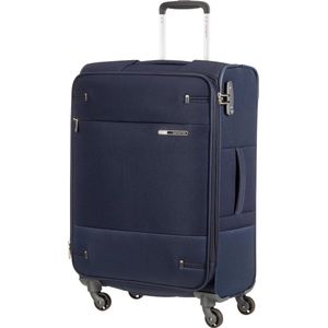 Samsonite Base Boost, spinner uitbreidbare koffer, Blauw (donkerblauw), M (66cm-73,5L)