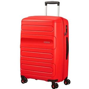 American Tourister Sunside - Spinner M Uitbreidbare Koffer Blauw, Rood (sunset red), Spinner M (67.5 cm - 83.5 L), Spinner M uitbreidbaar (67,5 cm - 83,5 l)