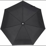 SAMSONITE Alu Drop S - 3 sectie Auto Open Close Slim opvouwbare paraplu, 26 cm, zwart (zwart), 26 cm, rietparaplu, Zwart, Riet paraplu