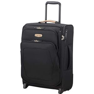 Samsonite Spark SNG Eco Upright S (lengte: 40 cm), uittrekbare handbagage, 55 cm, 48,5/57 l, zwart (Eco Black), zwart (Eco Black), S (55 cm), handbagage, Zwart (Eco Black), Handbagage