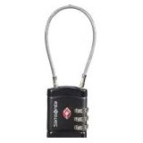 Samsonite Zahlenschloss Cablelock 3 Dial TSA black