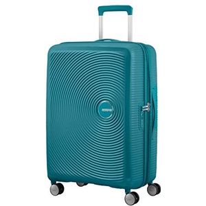 American Tourister Soundbox - Spinner M Erweiterbar Koffer, 67 cm, 71.5/81 L, Grün (Jade Green)