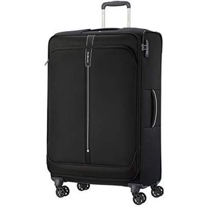 Samsonite Popsoda Spinner, zwart (zwart), Spinner L erweiterbar (78 cm - 112.5 L), bagage koffer