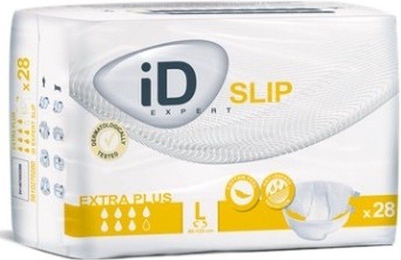 iD Expert Slip Extra Plus - Kleefluiers - Wit - Absorptiecapaciteit 2200 ml - 14 stuks