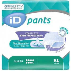 ID Pants Super - Incontinentiebroekje - Huidvriendelijk - Absorberend