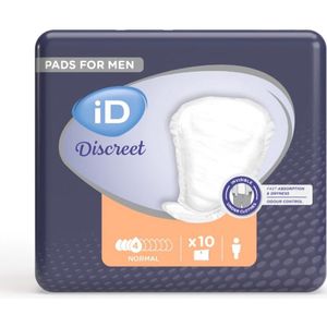 iD Discreet Incontinentie Pads voor mannen iD Discreet Normaal voor Mannen (10 stuks)