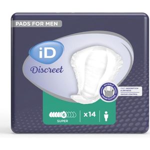 iD Discreet Incontinentie Pads voor mannen iD Discreet Super voor Mannen (14 stuks)