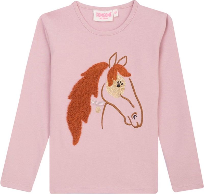 Someone - Longsleeve - Rose - Voor Meisjes