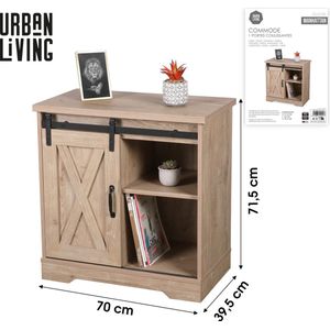 Urban Living KIST ""MANHATTAN"" MET 1 SCHUIFDEUR 70X39,5XH71,5CM