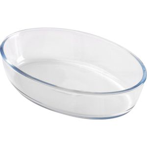 Chef Traiteur Ovenschaal van borosilicaat glas - ovaal - 1.6 Liter - 26 x 18 x 6 cm
