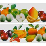 Sunnydays Fruitvliegjes val fruit raamstickers - 3x stickers - ongedierte bestrijding
