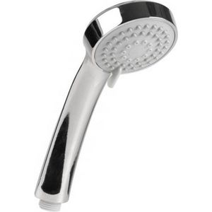 Urban Living basic douchekop - met 3 functies - 24 cm - zilver - kunststof - douchekoppen